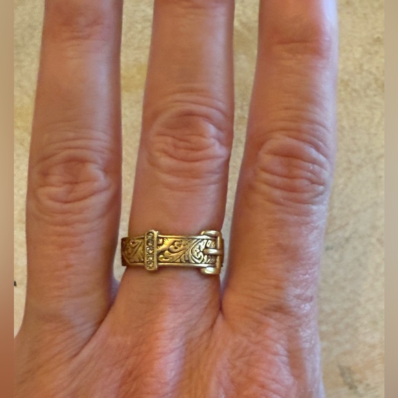 Chloe + Isabel Gold Western Buckle Ring - Picture 6 of 6